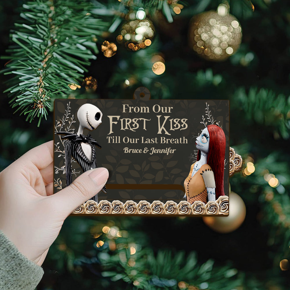 Personalized Sliding Ornament with Secret Message for Couples Sliding Ornament GradoCreations