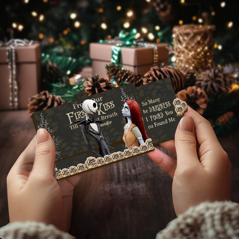 Personalized Sliding Ornament with Secret Message for Couples Sliding Ornament GradoCreations
