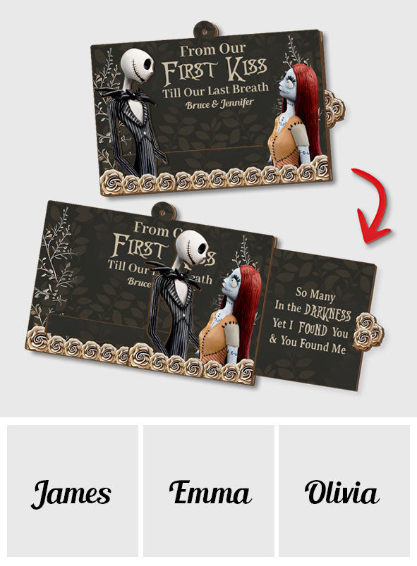 Personalized Sliding Ornament with Secret Message for Couples Sliding Ornament GradoCreations