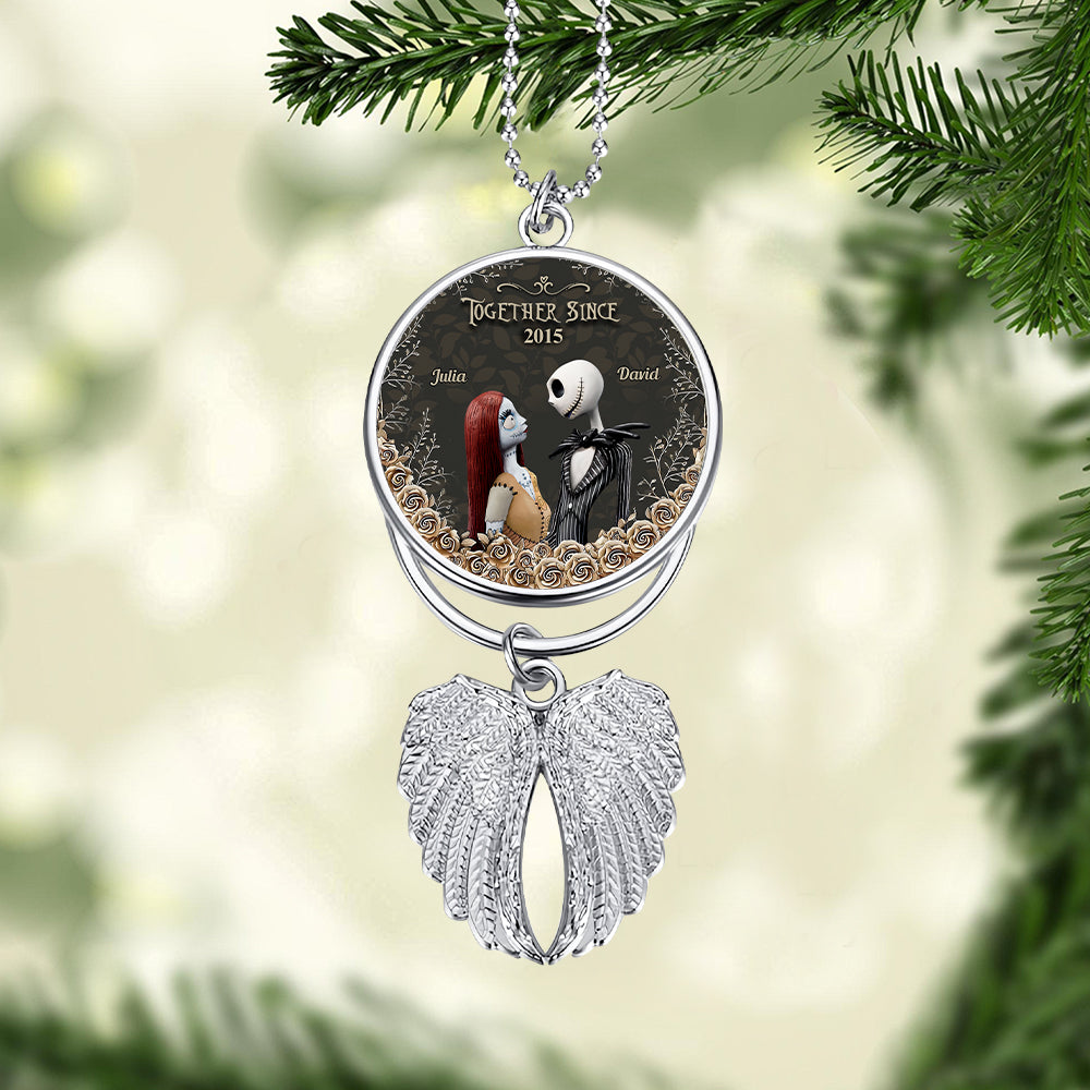 Personalized Angel Wings Ornament Custom Photo Gift for Christmas Wings Ornament GradoCreations