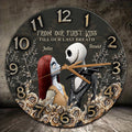 Personalized Nightmare Wall Clock Custom Name Gift for Couple Wall Clock GradoCreations