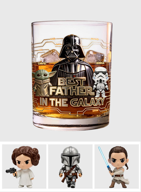 Personalized Whiskey Glass Best Dad Ever Custom Gift for Dad Whiskey Glass GradoCreations