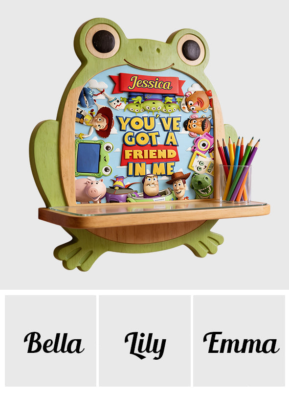 Personalized Wooden Floating Shelf Custom Kids Design Gift Wooden Floating Shelf GradoCreations