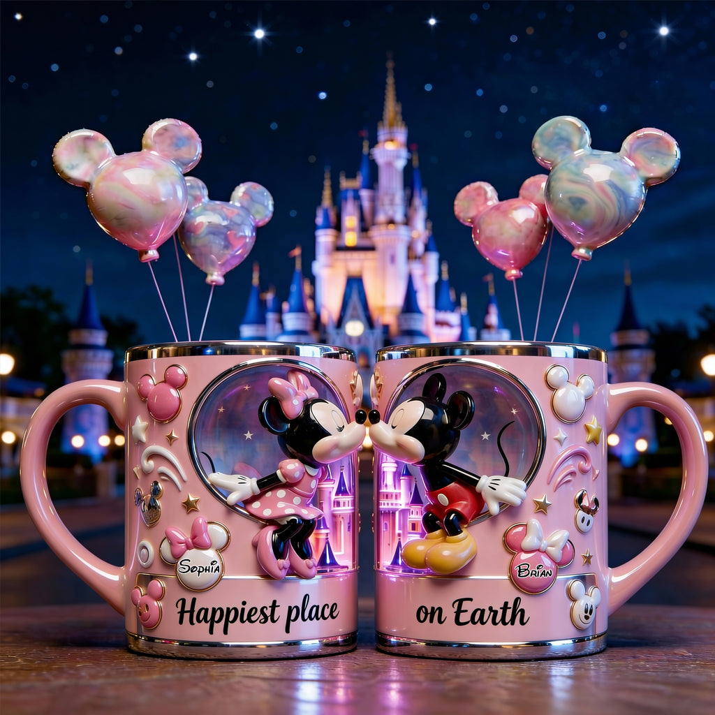 Personalized Mickey Mouse Accent Mug Custom Name Gift for Kids Accent Mug GradoCreations