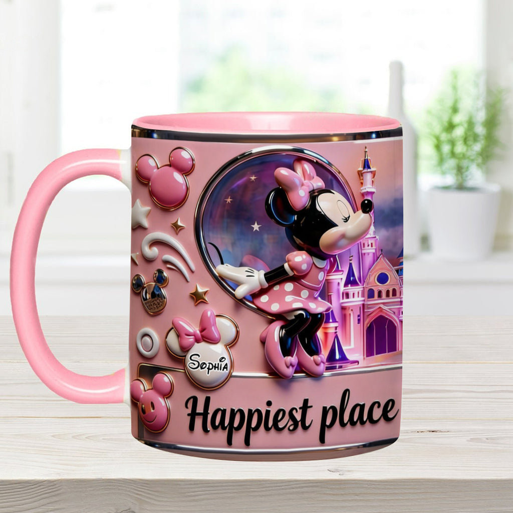 Personalized Mickey Mouse Accent Mug Custom Name Gift for Kids Accent Mug GradoCreations