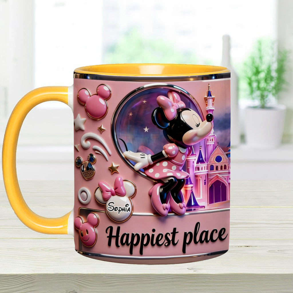 Personalized Mickey Mouse Accent Mug Custom Name Gift for Kids Accent Mug GradoCreations