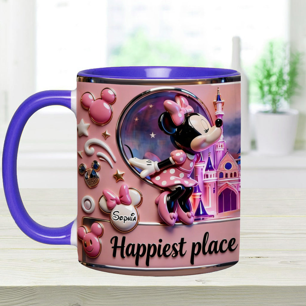 Personalized Mickey Mouse Accent Mug Custom Name Gift for Kids Accent Mug GradoCreations