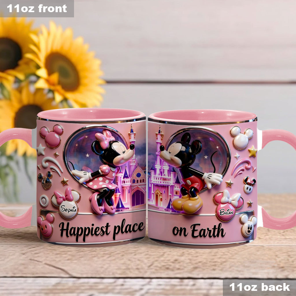 Personalized Mickey Mouse Accent Mug Custom Name Gift for Kids Accent Mug GradoCreations