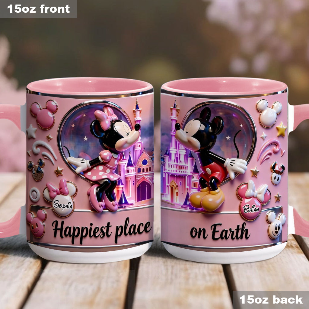 Personalized Mickey Mouse Accent Mug Custom Name Gift for Kids Accent Mug GradoCreations