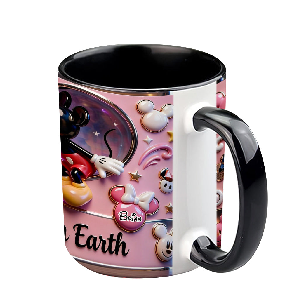 Personalized Mickey Mouse Accent Mug Custom Name Gift for Kids Accent Mug GradoCreations