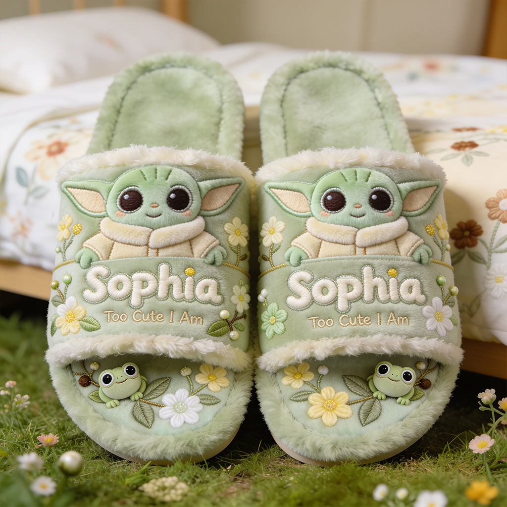 Personalized Open-Toe Slippers with Custom Name for Kids Open-Toe Slippers GradoCreations