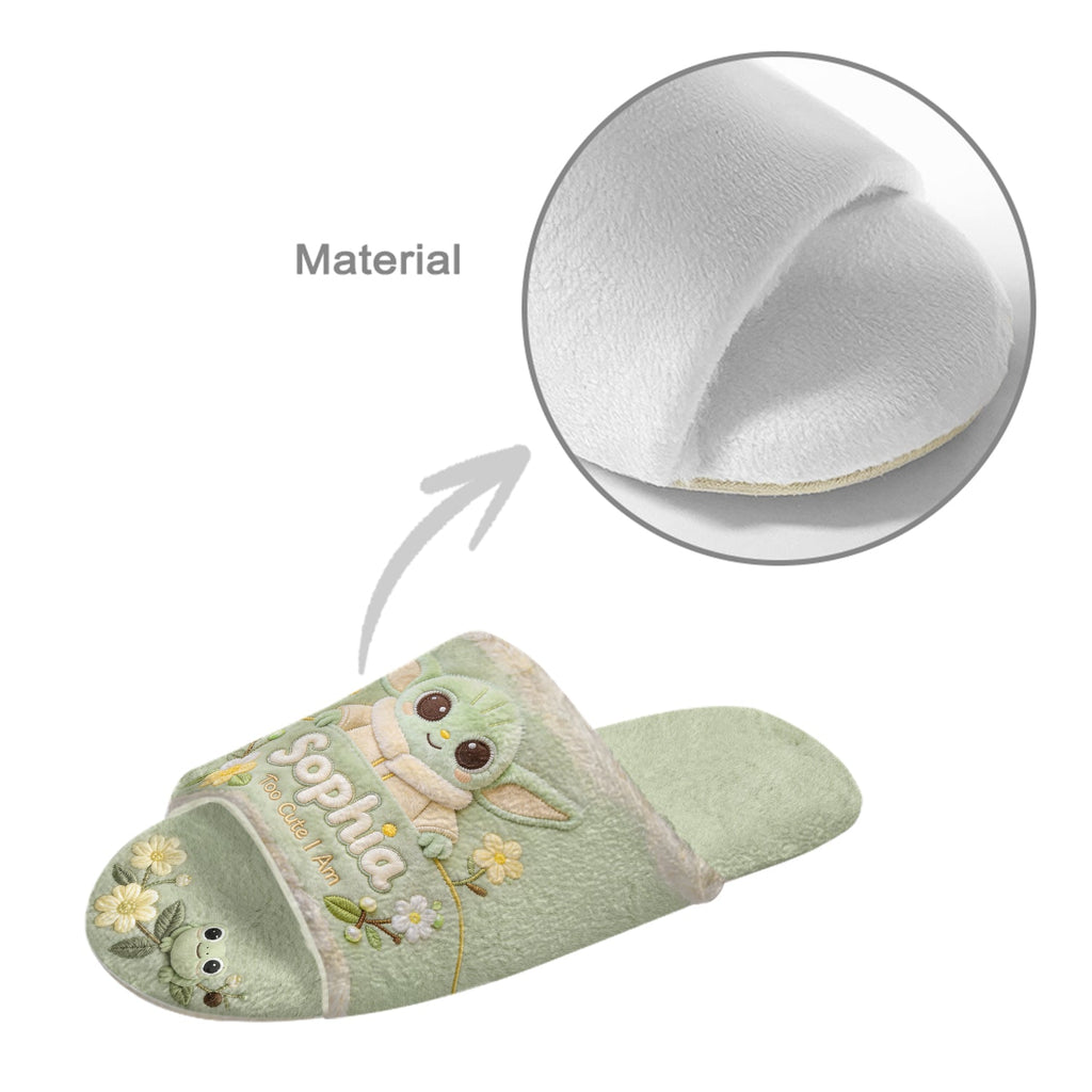 Personalized Open-Toe Slippers with Custom Name for Kids Open-Toe Slippers GradoCreations