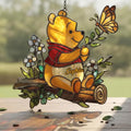 Personalized Yellow Bear Acrylic Suncatcher Ornament Gift Window Hanging Suncatcher Ornament GradoCreations