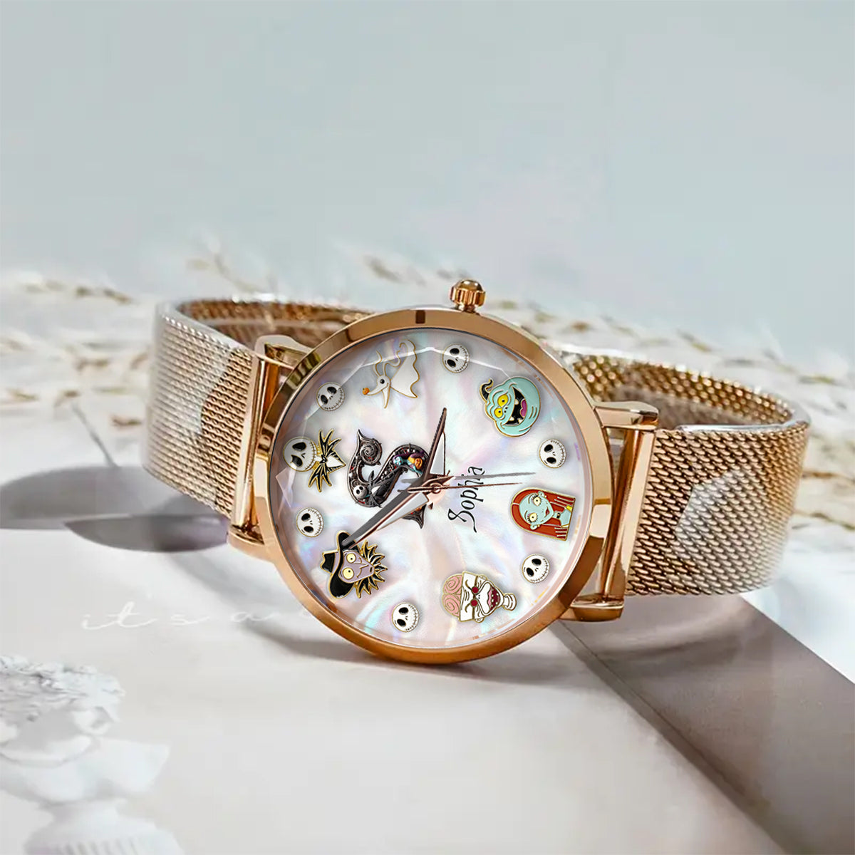 Personalized Nightmare Hand Watch with Custom Name for Women Women Hand Watch GradoCreations