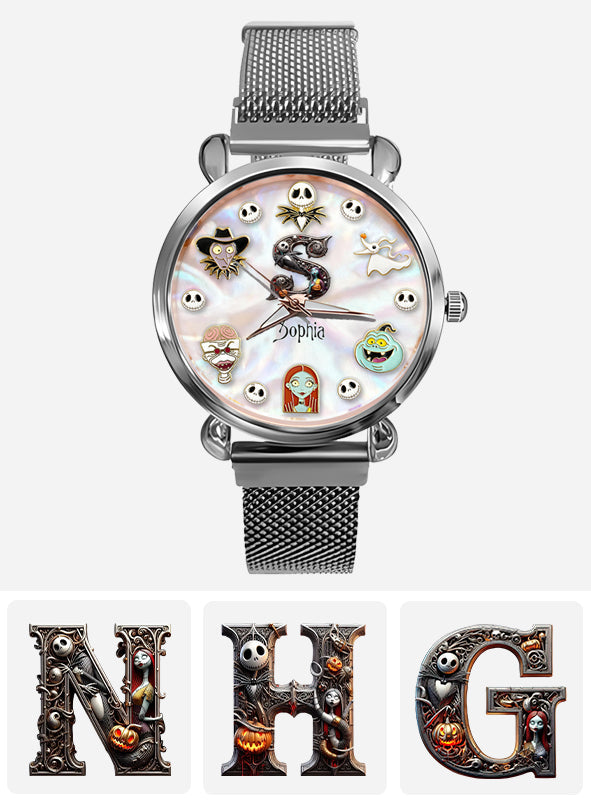 Personalized Nightmare Hand Watch with Custom Name for Women Women Hand Watch GradoCreations