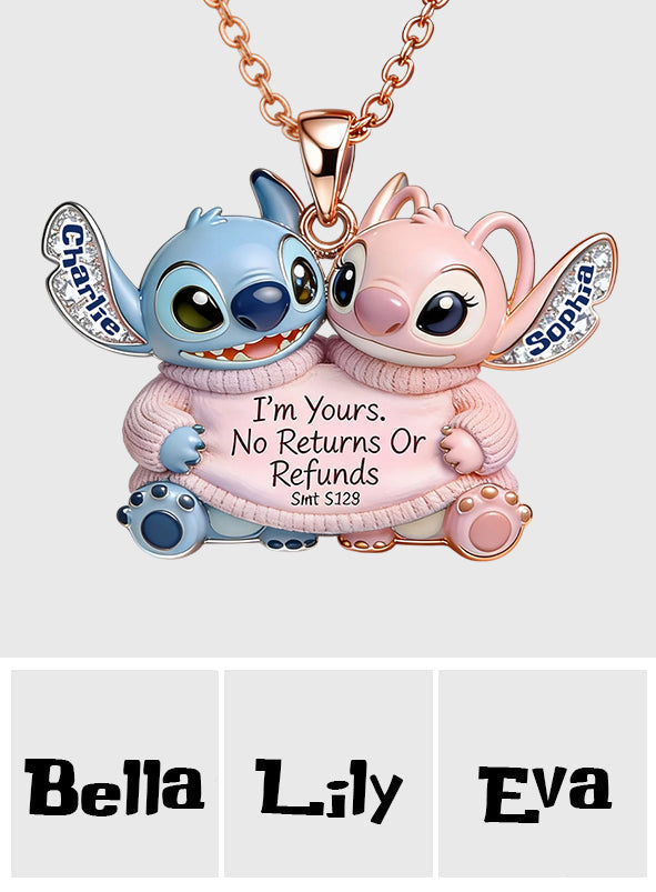 Personalized Ohana Shaped Pendant Necklace Custom Name Gift Shaped Metal Pendant Necklace GradoCreations