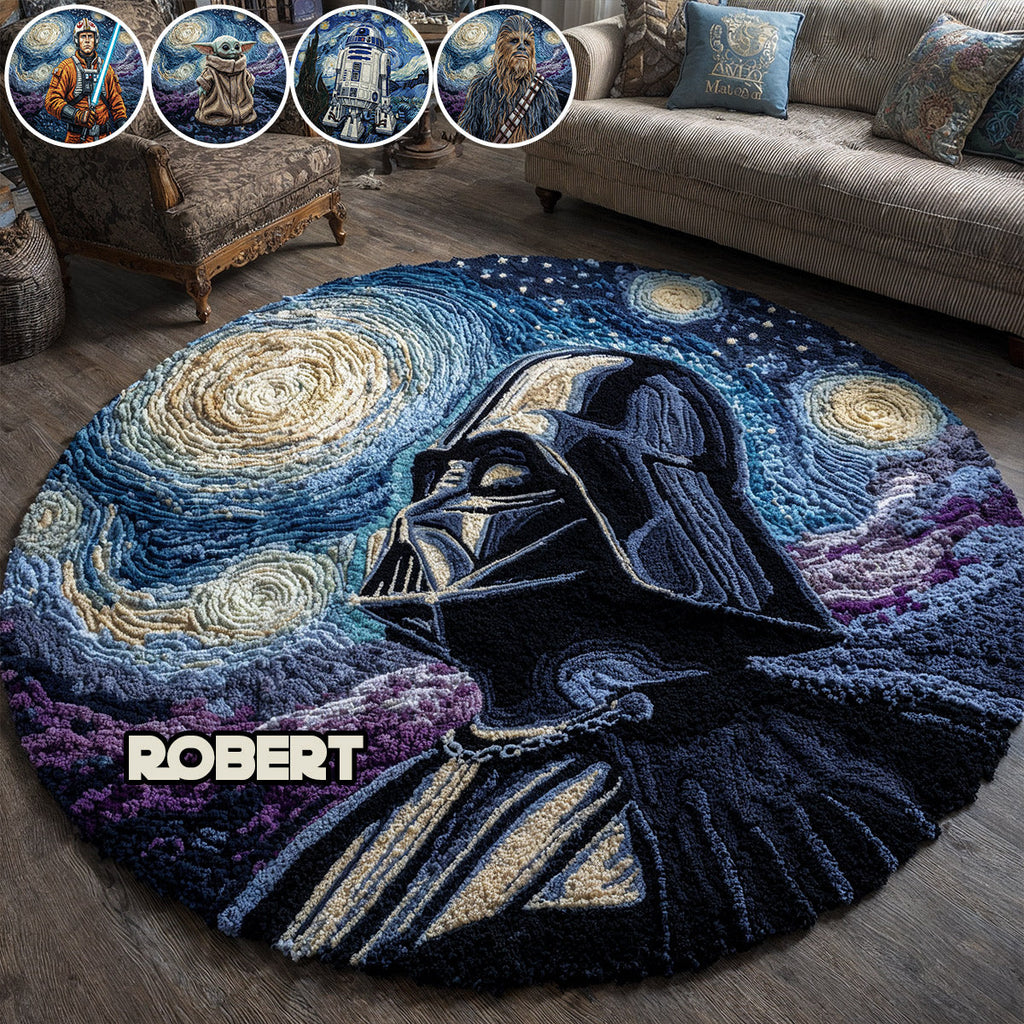 Personalized Star Wars Non-Slip Tufted Rug for Kids Room Gift Non-Slip Tufted Rug GradoCreations
