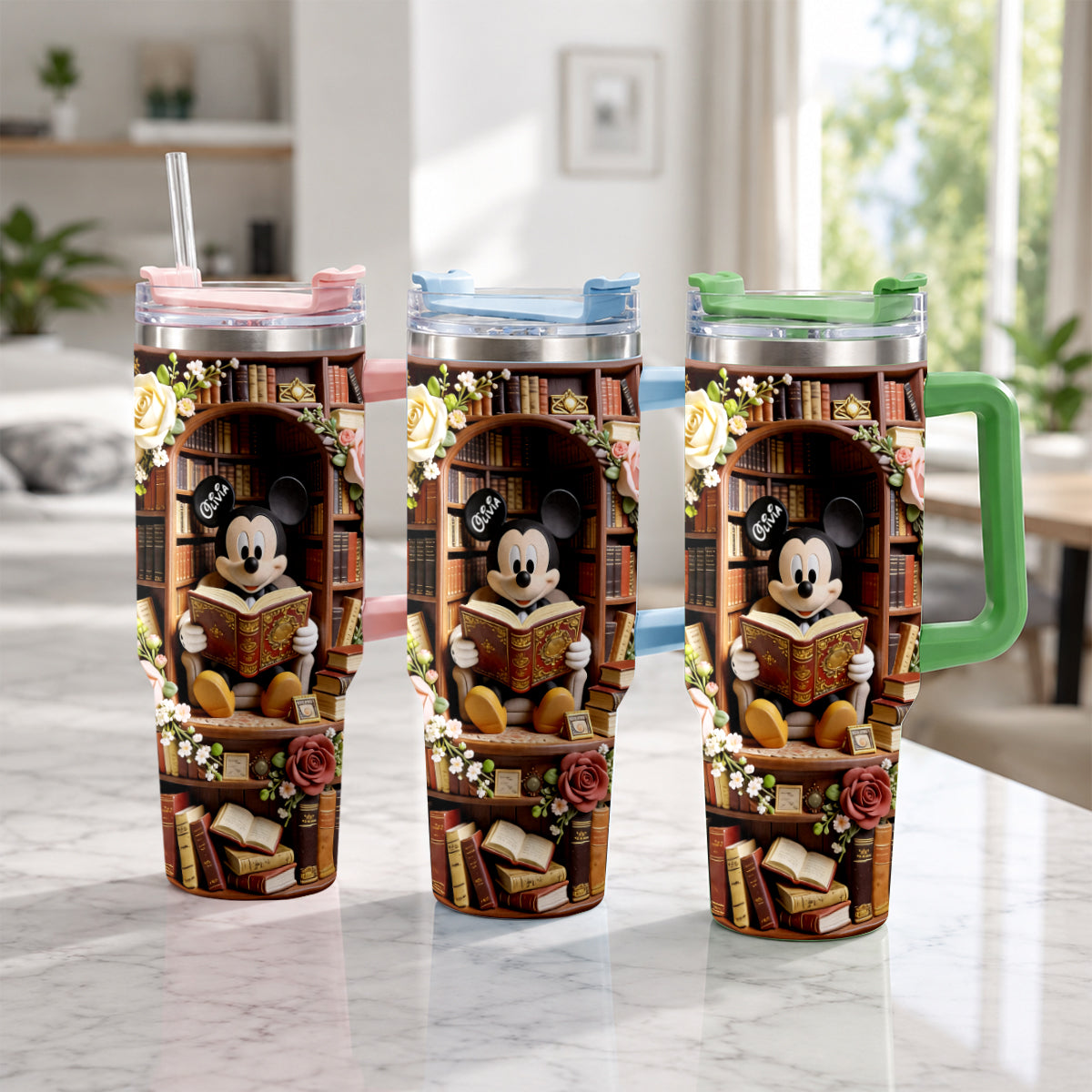 Personalized Book Tumbler with Plush Charm for Book Lovers Tumbler With Plush Charm GradoCreations