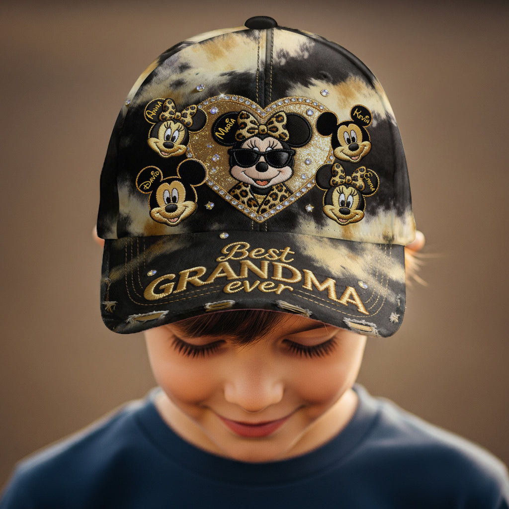 Personalized Mouse Ears Cap Best Grandma Ever Unique Gift Classic Cap GradoCreations