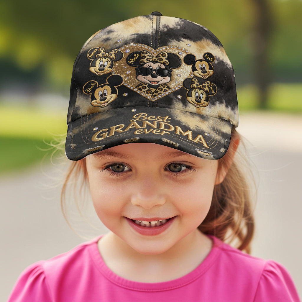 Personalized Mouse Ears Cap Best Grandma Ever Unique Gift Classic Cap GradoCreations