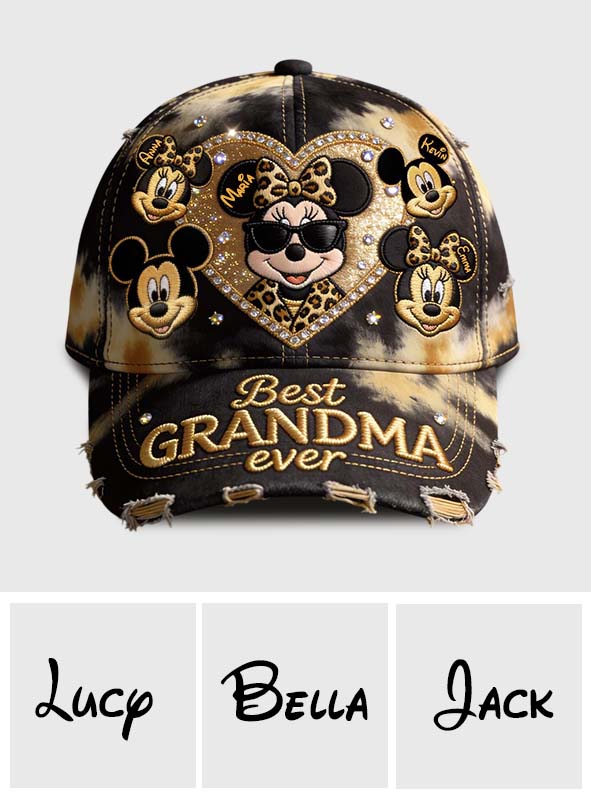Personalized Mouse Ears Cap Best Grandma Ever Unique Gift Classic Cap GradoCreations