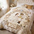 Personalized Beauty and the Beast Quilt Custom Name Gift for Couples Quilt GradoCreations