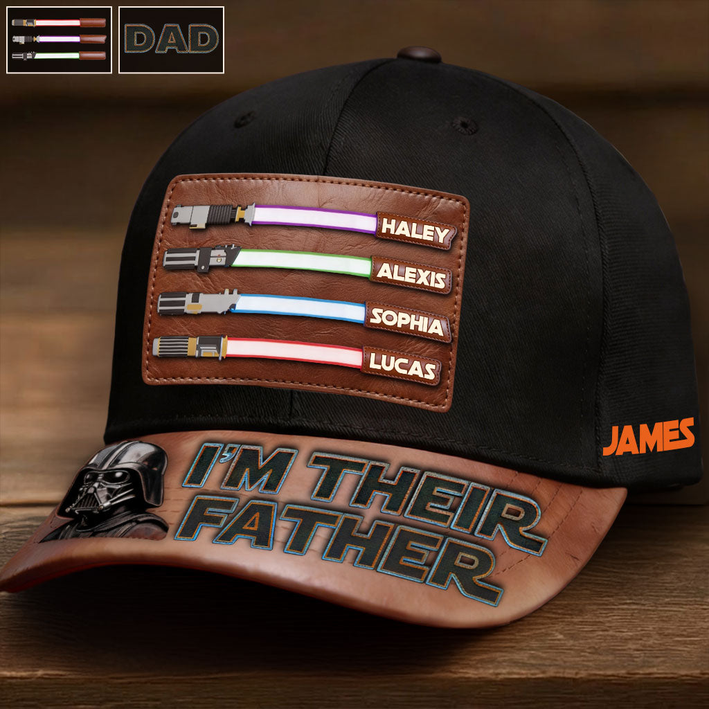 Personalized Classic Cap for Dad with Names and Star Wars Design Classic Cap GradoCreations
