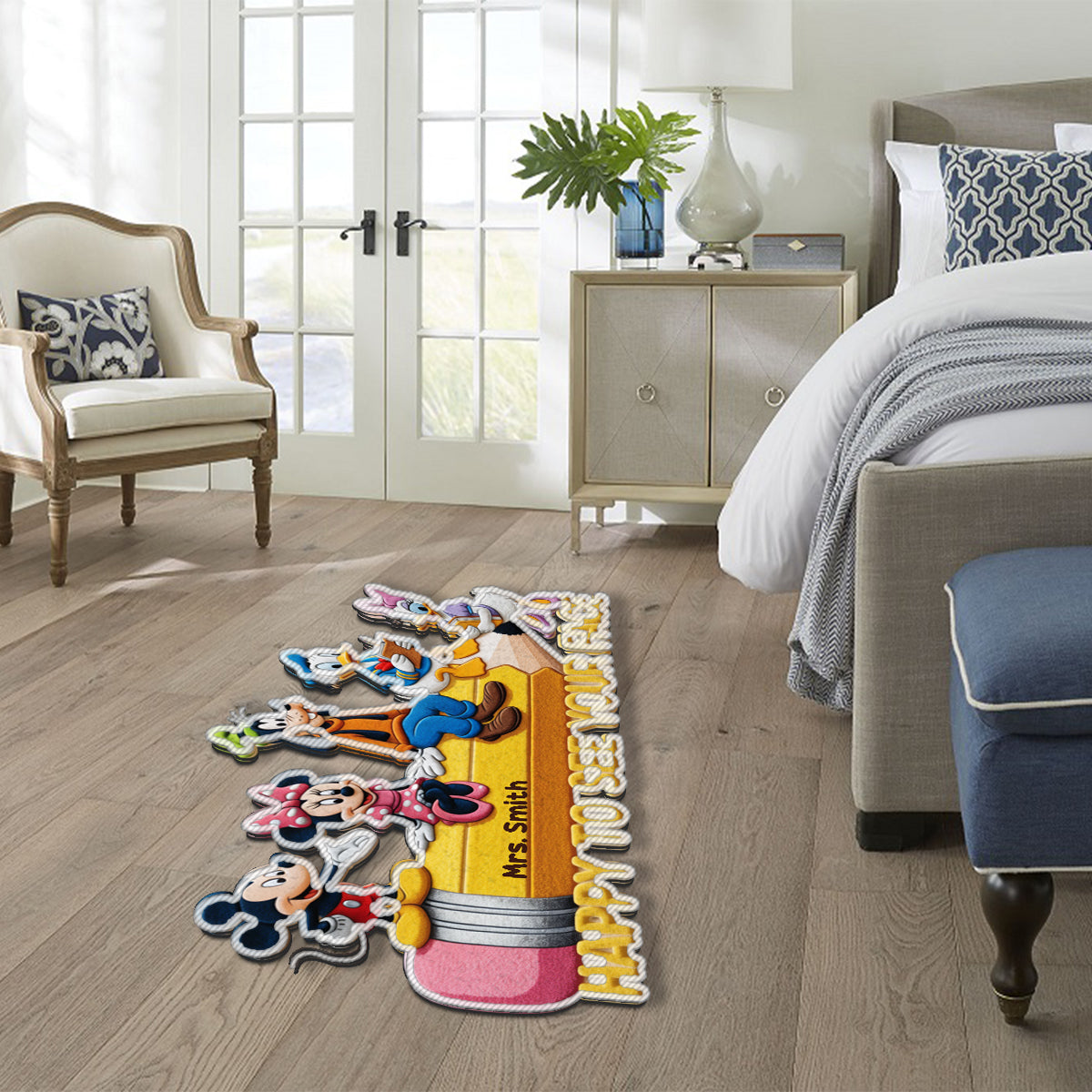 Personalized Disney Mouse Non-Slip Tufted Rug for Kids Room Non-Slip Tufted Rug GradoCreations