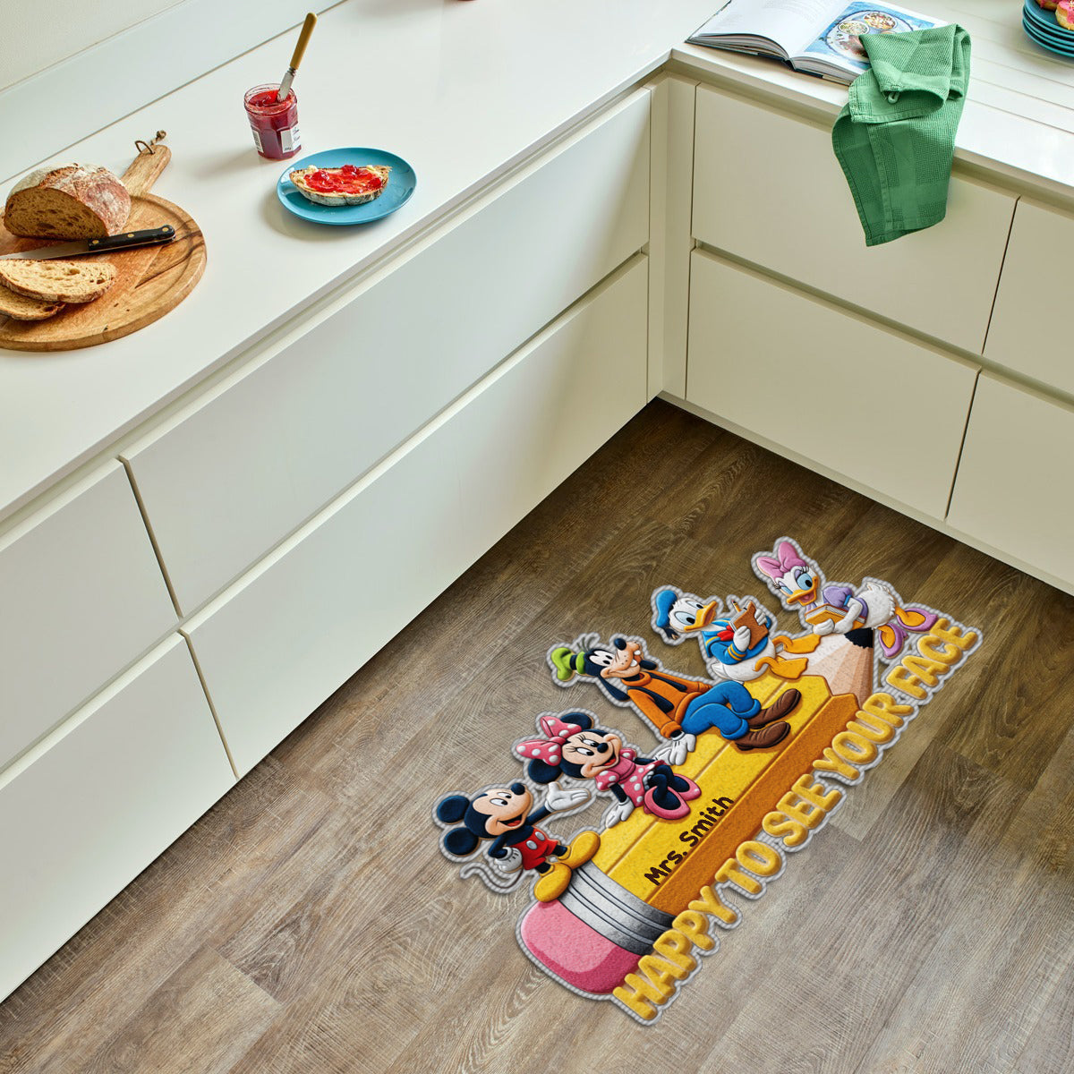 Personalized Disney Mouse Non-Slip Tufted Rug for Kids Room Non-Slip Tufted Rug GradoCreations
