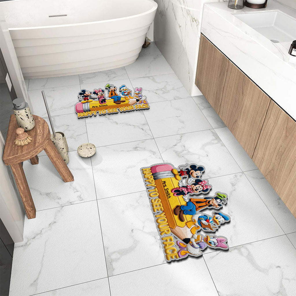 Personalized Disney Mouse Non-Slip Tufted Rug for Kids Room Non-Slip Tufted Rug GradoCreations