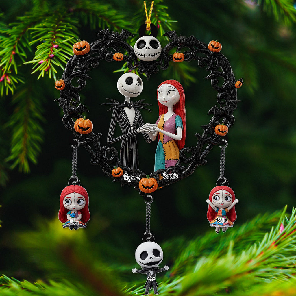 Personalized Nightmare Before Christmas Ornament with Charms for Holiday Decor Ornament With Charm GradoCreations