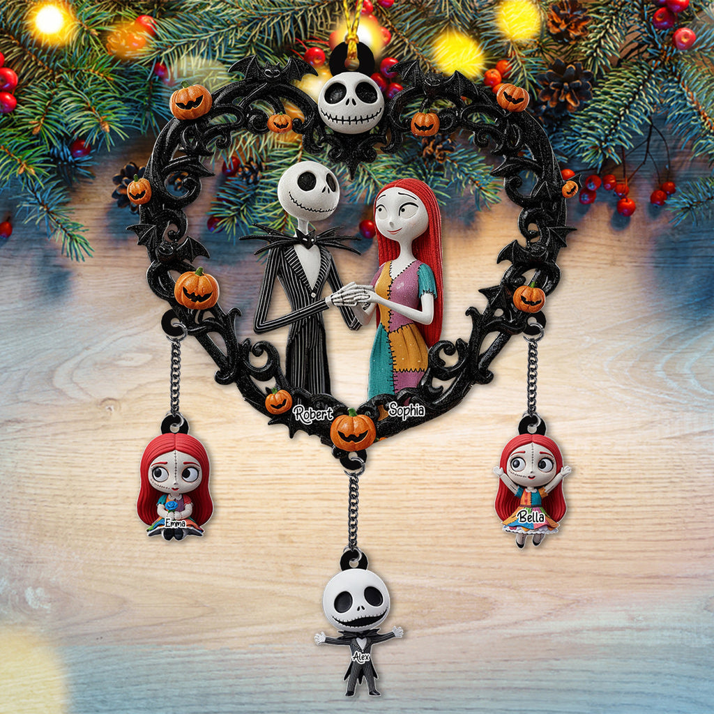 Personalized Nightmare Before Christmas Ornament with Charms for Holiday Decor Ornament With Charm GradoCreations