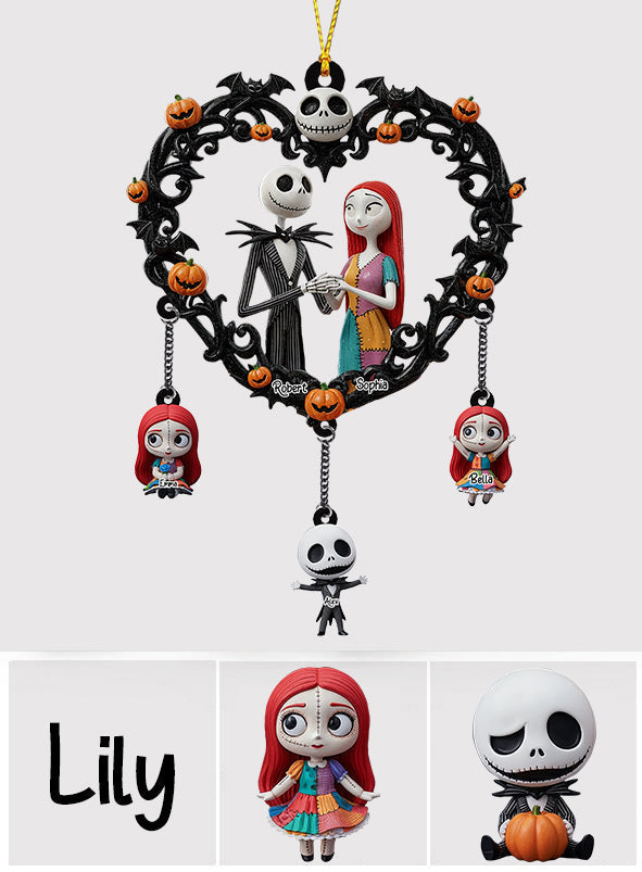 Personalized Nightmare Before Christmas Ornament with Charms for Holiday Decor Ornament With Charm GradoCreations