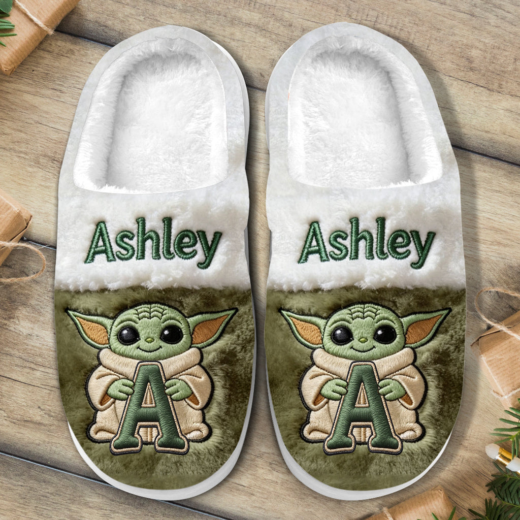 Personalized Galaxy Character Slippers Custom Name Gift Slippers GradoCreations
