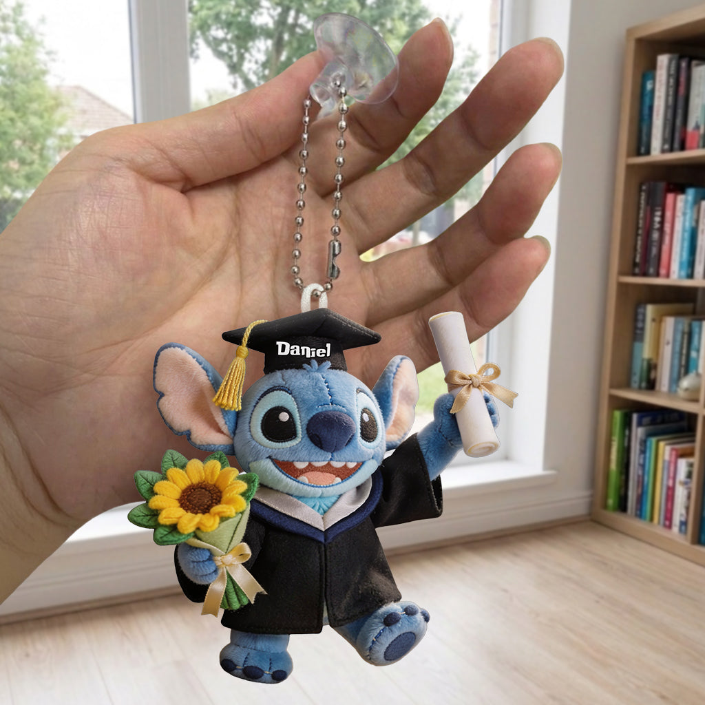 Personalized Graduation Plush Keychain Cute Ohana Gift for Him/Her Plush Keychain GradoCreations