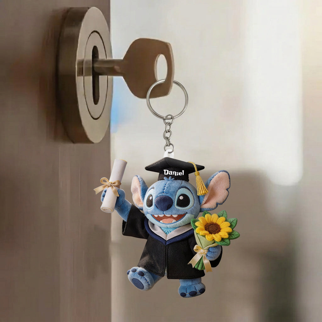Personalized Graduation Plush Keychain Cute Ohana Gift for Him/Her Plush Keychain GradoCreations