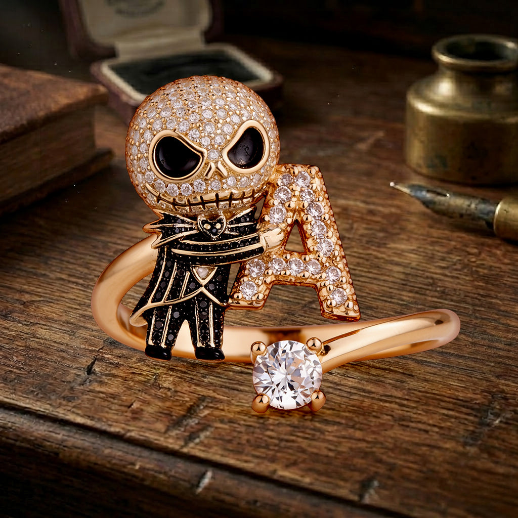 Personalized Nightmare Adjustable Ring Custom Name Gift for Her Adjustable Shaped Ring GradoCreations
