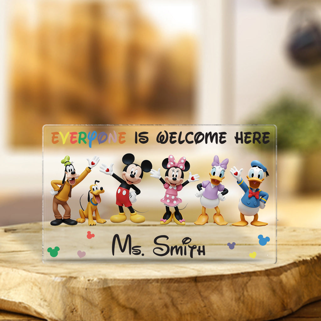 Personalized Acrylic Plaque Custom Shape Gift for Teacher Custom Shaped Acrylic Plaque GradoCreations