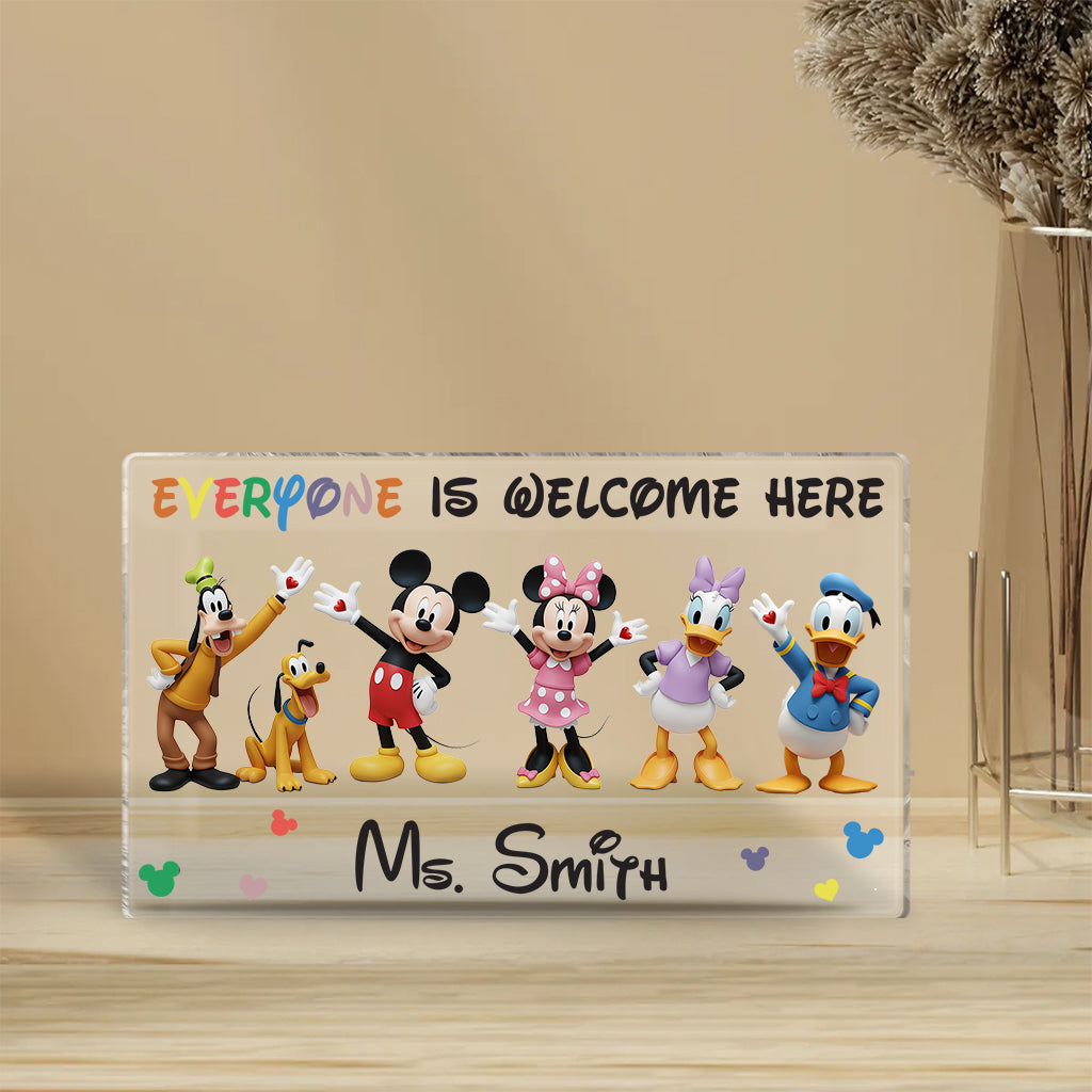 Personalized Acrylic Plaque Custom Shape Gift for Teacher Custom Shaped Acrylic Plaque GradoCreations