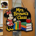Personalized 3D Printed Teacher Class Metal Sign Unique Gift 3D Printed Cut Metal Sign GradoCreations