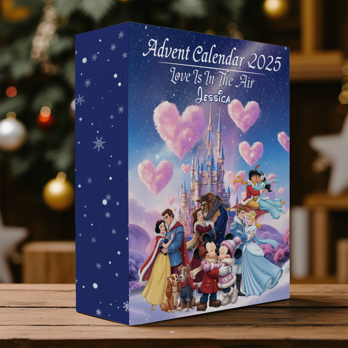 Personalized Advent Calendar with Mini Drawers & Ornaments for Christmas Folded Advent Calendar With Ornaments GradoCreations