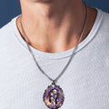 Personalized Nightmare Shaped Metal Pendant Necklace Gift Shaped Metal Pendant Necklace GradoCreations