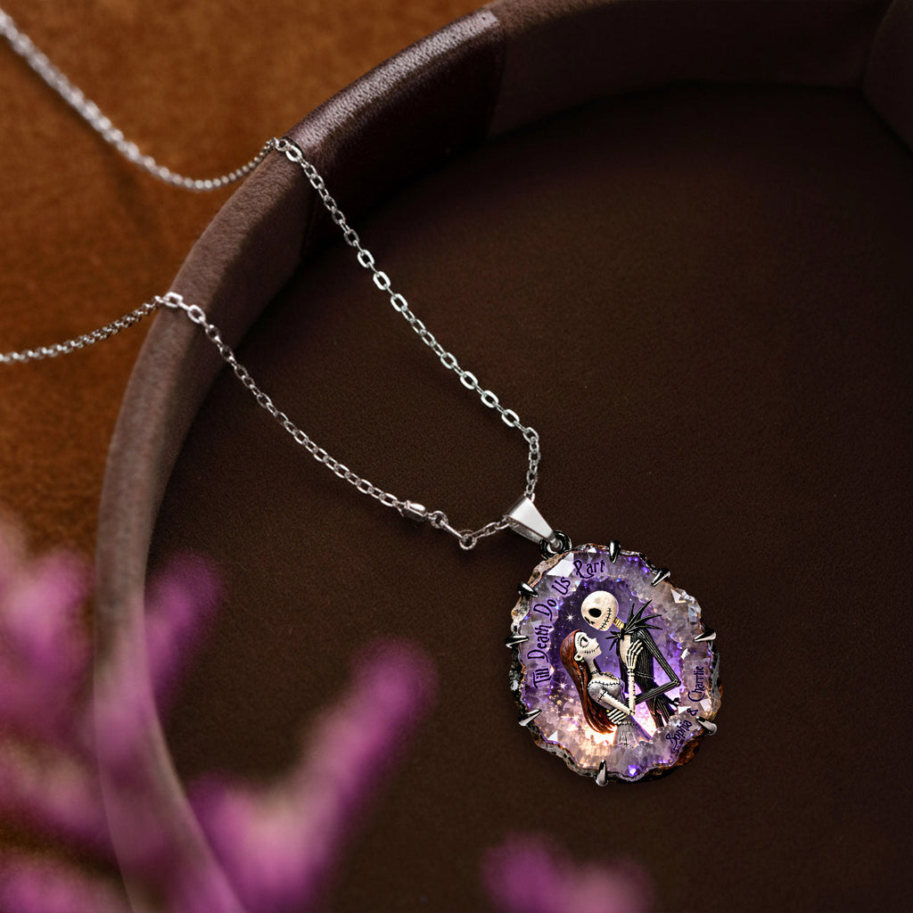 Personalized Nightmare Shaped Metal Pendant Necklace Gift Shaped Metal Pendant Necklace GradoCreations