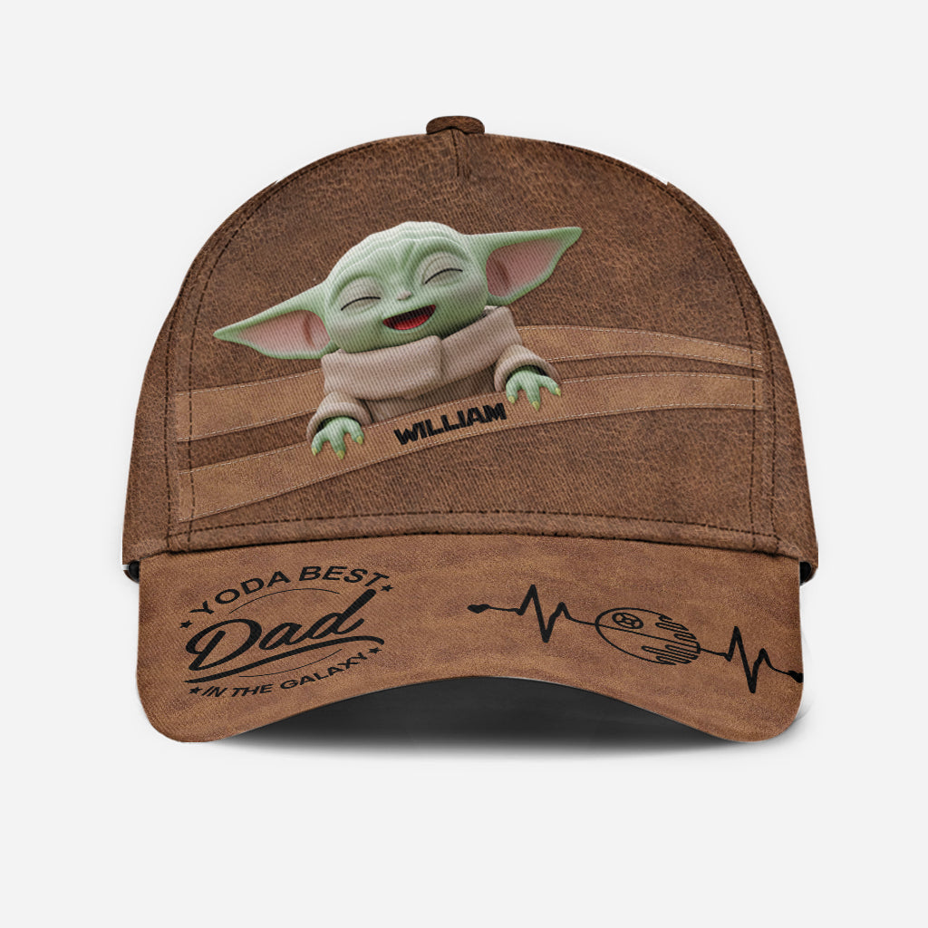 Personalized Dad Cap Yoda Graphic Custom Name Gift Idea Classic Cap GradoCreations