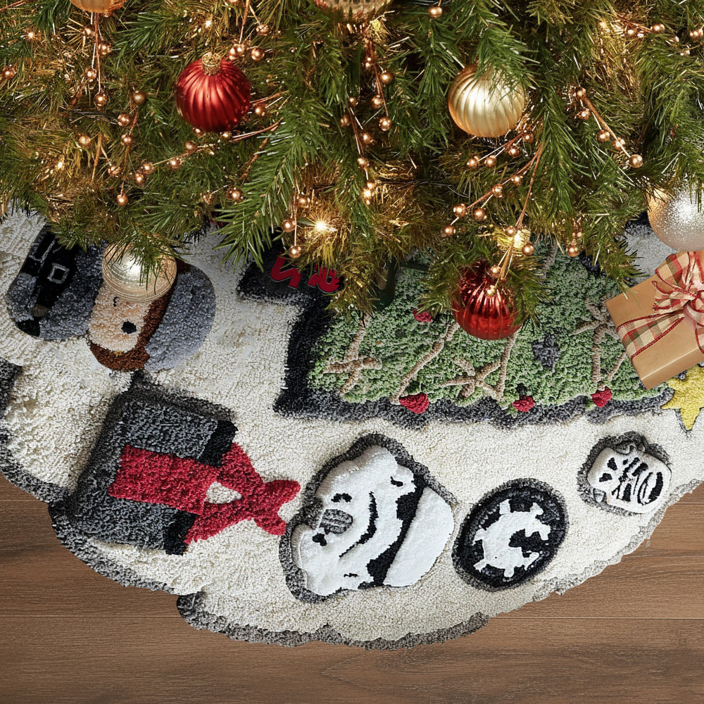 Personalized Star Wars Shaped Tree Skirt Custom Name Holiday Decor Shaped Tree Skirt GradoCreations