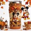 Personalized Fall Tumbler with Plush Charm for Gifts Tumbler With Plush Charm GradoCreations