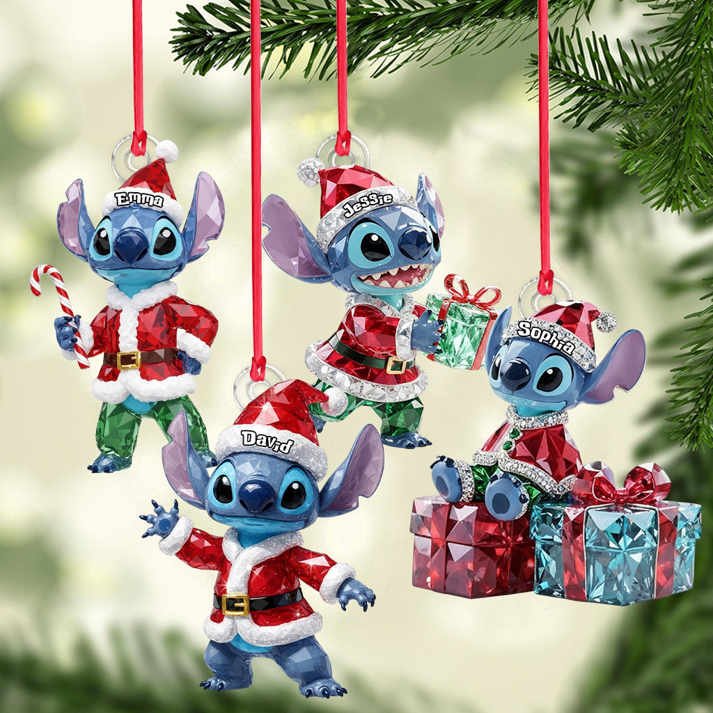 Personalized Ohana Ornament Custom Name Acrylic Gift for Family Ornament GradoCreations
