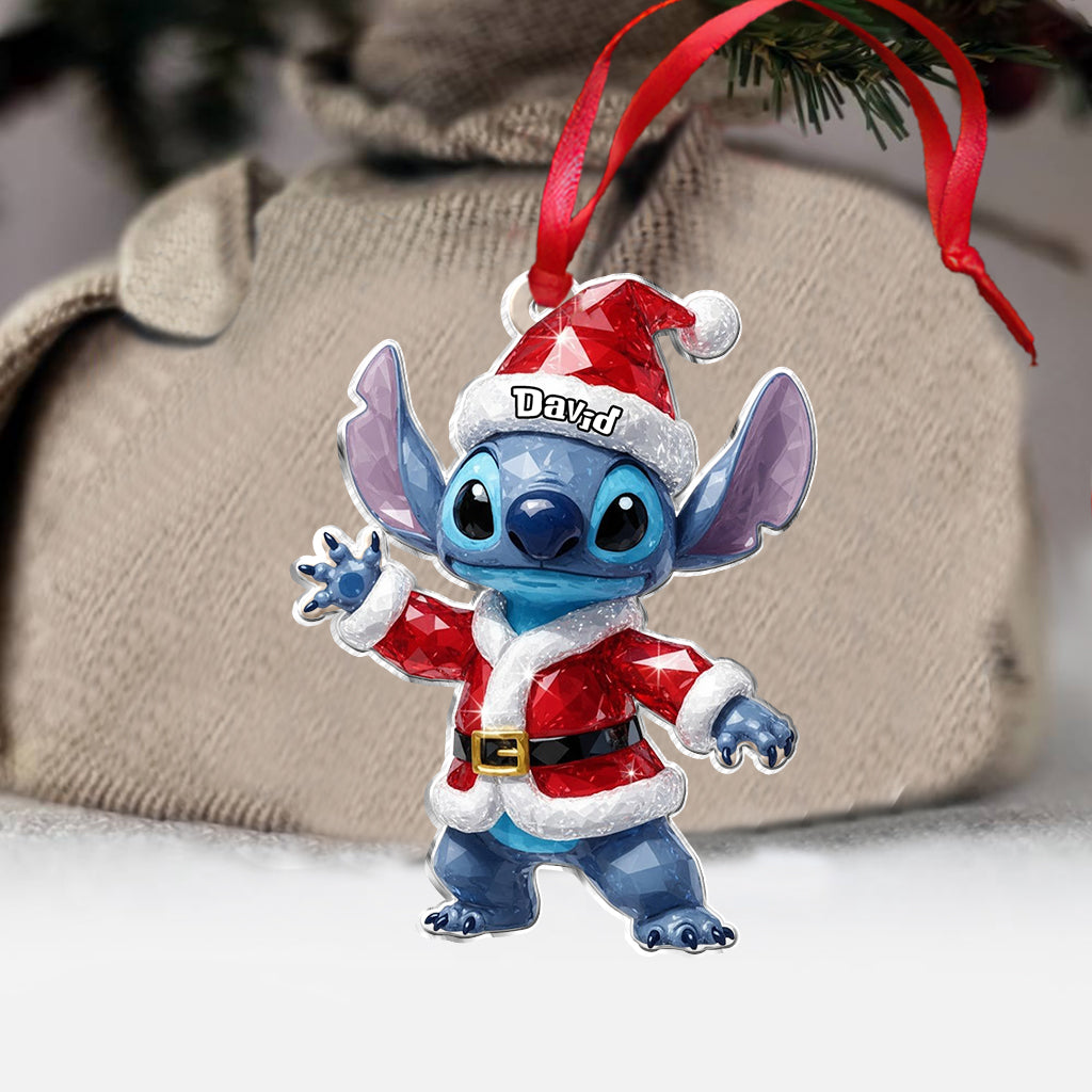 Personalized Ohana Ornament Custom Name Acrylic Gift for Family Ornament GradoCreations