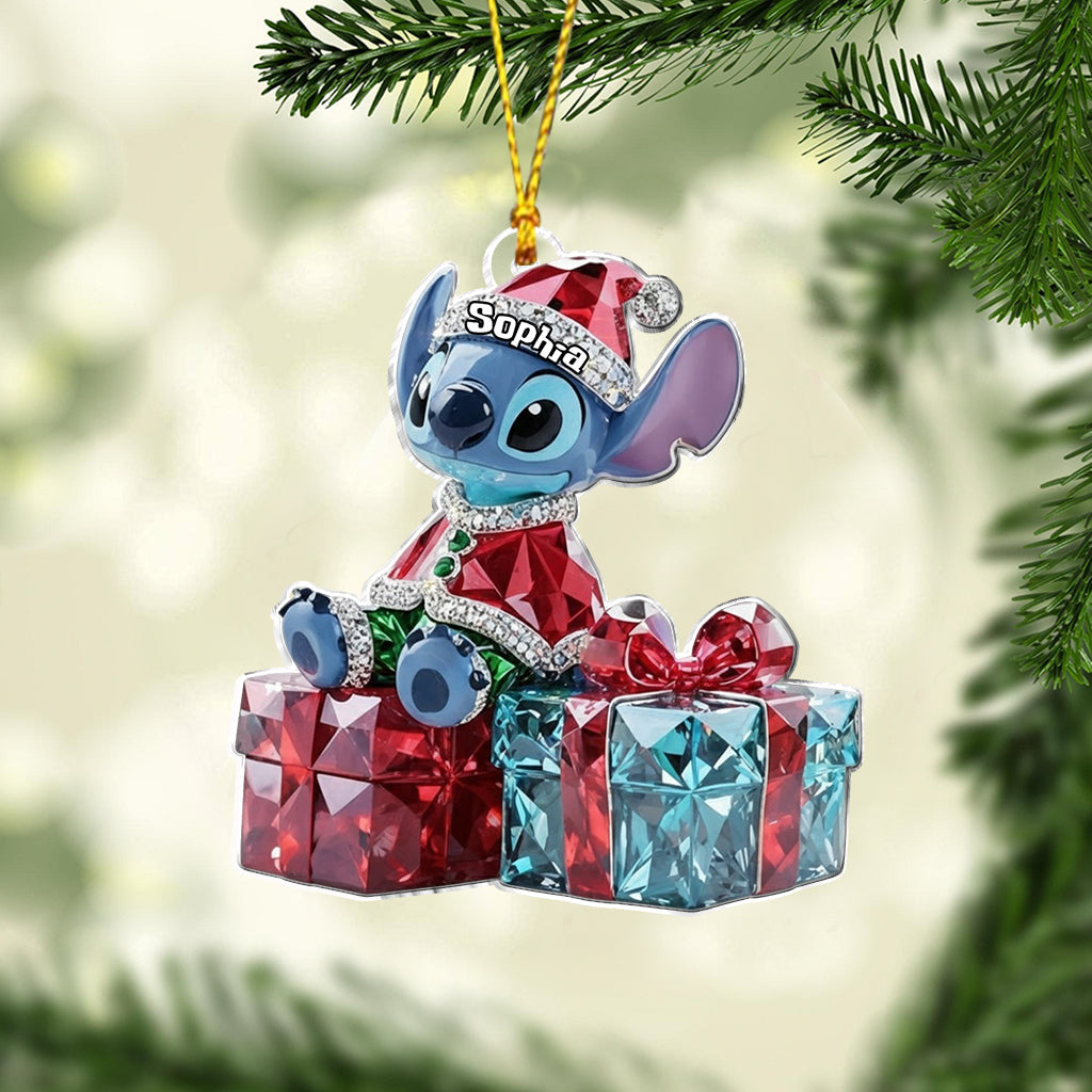 Personalized Ohana Ornament Custom Name Acrylic Gift for Family Ornament GradoCreations
