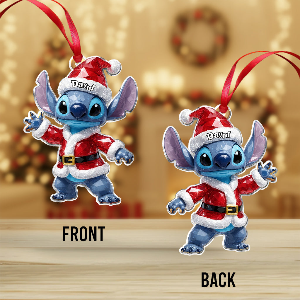 Personalized Ohana Ornament Custom Name Acrylic Gift for Family Ornament GradoCreations